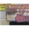 Image 2 : Wooden Cabin Sign Moosehead Lodge 14" x 34"