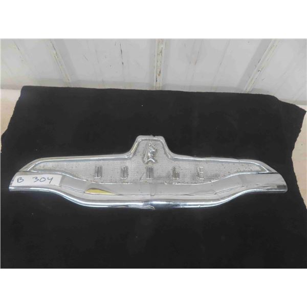 Dodge Vintage Chrome Auto Emblem 6" x 21" 