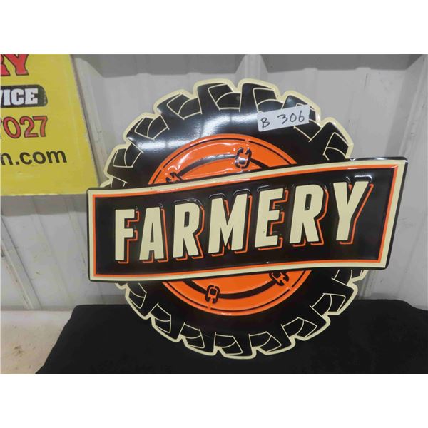 Farmery Metal Beer Sign 17" x 18"