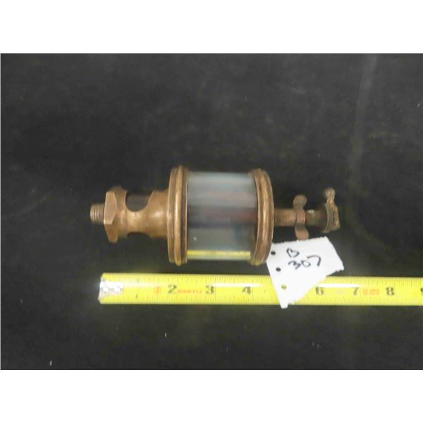 Brass + Glass Oiler- Vintage 6" Long