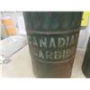 Image 2 : (2)  Canadian Carbide Barrel Canisters 12" x 21.5" t