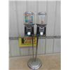Image 1 : Double Gum Ball Machine, Floor Model with Key - Beaver 40" Tall