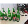 Image 2 : (12) 26 oz. Pop Bottles & Wooden Crate  ; Canada Dry, Bubble Up, 7Up, Hires