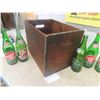 Image 7 : (12) 26 oz. Pop Bottles & Wooden Crate  ; Canada Dry, Bubble Up, 7Up, Hires