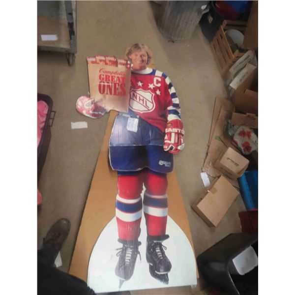 Young Wayne Gretzky 72" Tall - Carboard Campbell Soup Advertising Display