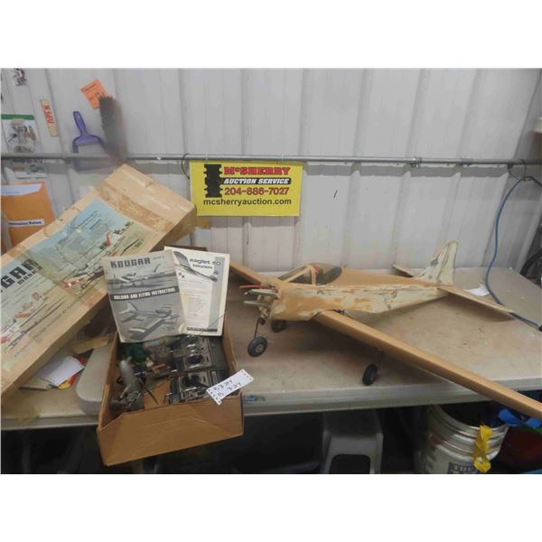 Kougar Mark # RC Plane with 2 Controllers, 2 Engines, Accessories, Manuals