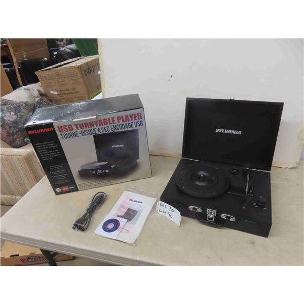 Sylvania USB Turntable Record Player New with Box