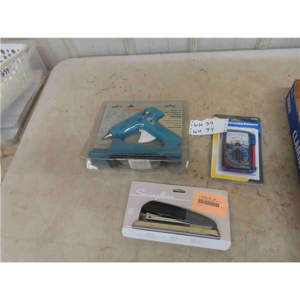 All New Items ; Glue Gun, Stapler, Analog Multimeter