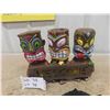 Image 2 : Wooden Mask, Buddha Statue, Tiki Lawn Ornament