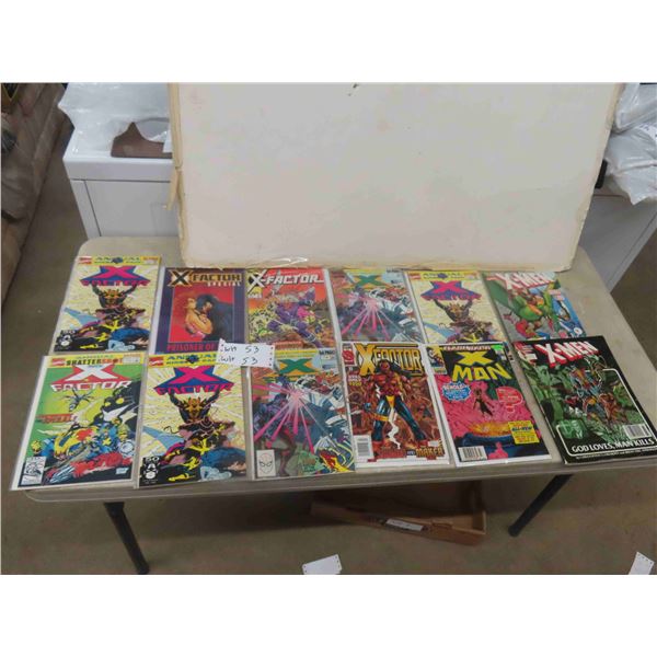 12 Marvel X-Factor + X-Men Comics