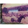 Image 4 : 24" x 54" Wood Carved Western Scene Picture