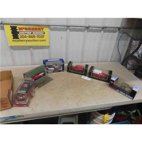 6 Can Tire / Liberty / Yamaha / NASCAR Die Cast Vehicles in Packaging
