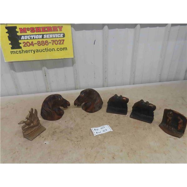 Metal Cast Book End - Rustic