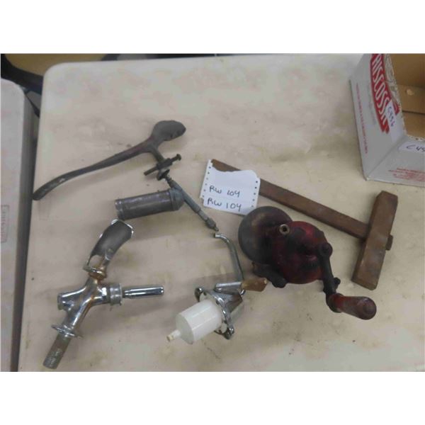 Hand Grinder, Water Fountain Faucets, Grease Gun, Plus more