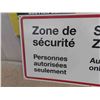 Image 3 : Security Zone Government Metal Sign 17.5" x 36"