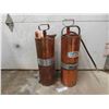 Image 1 : 2 Copper Pump Tank Extinguishers 2.5 Gal