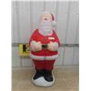 Image 1 : Santa Clause Blow Mold 41" Tall - 1 small break