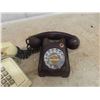 Image 2 : 2 Desk Phones - 1 Old Rotary- Bakelite