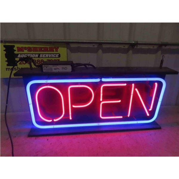 Light Up Open Sign 15  x 32 