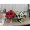 Image 1 : 2 Poinsettia Flower Displays
