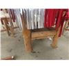 Image 3 : Rustic Cabin Wooden Table + 4 Chairs 29" x 30"x 30"