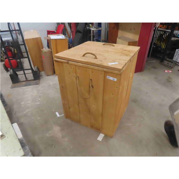 Wooden Firewood Storage Bin 28" x 28" x 35"