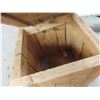 Image 4 : Wooden Firewood Storage Bin 28" x 28" x 35"