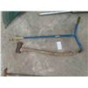 Image 3 : Yard Tools; Fan Rake, Cultivator, Axe, Pry Bar, plus more