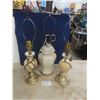 Image 1 : 3 Table Lamps 27.5" Tall - No Shades