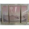 Image 2 : 7 Gold Colored Framed Pictures - Largest 24" x 40"