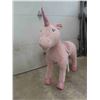Image 3 : Giant Pink Unicorn 39" x 46" & 1 Rocking Unicorn 12" x 24" x 28"