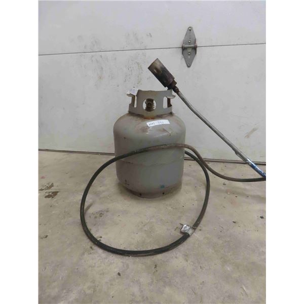 20lb Propane Tank with Torch - feels fairly full
