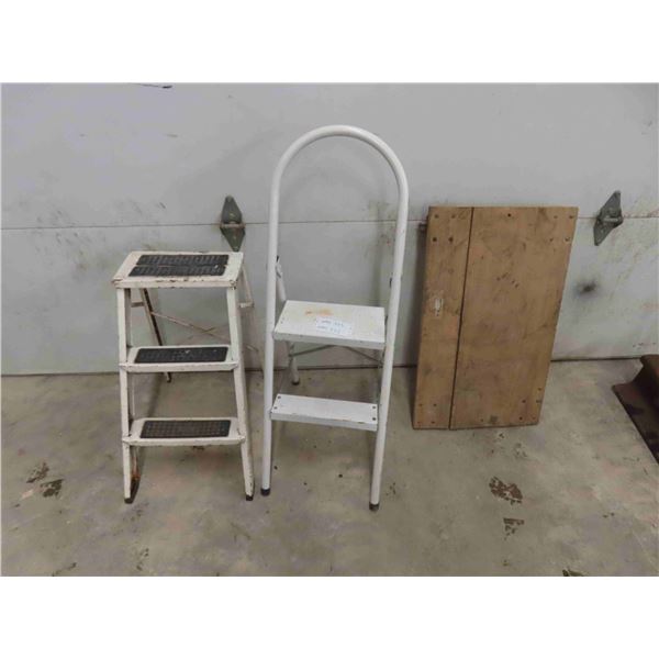 2 Step Stools + Wooden Dolly