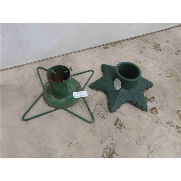 Metal Heavy Duty Extra Large Tree Stand + Plastic Tree Stand