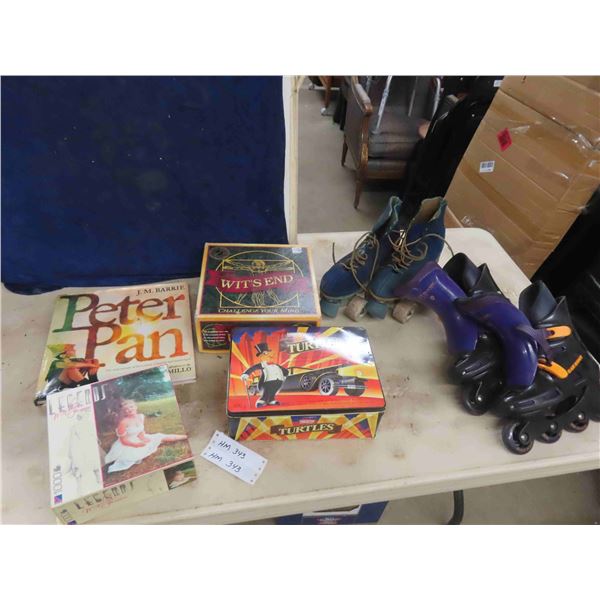 Hard Cover Peter Pan, Board Game Wit's End, Sealed Marilyn Monroe 1000pc Puzzle, 