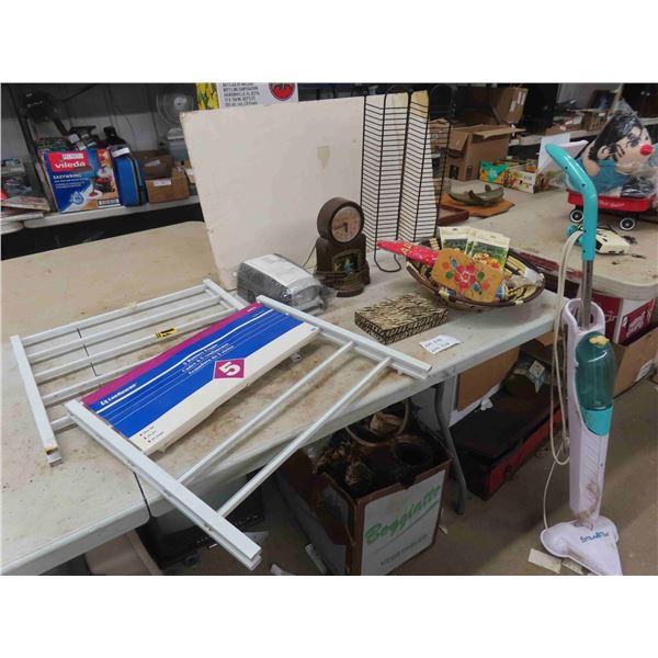 2 New  5 Runner Frames, Steam Tek Upright Electric Clock with Kids Swinging - 