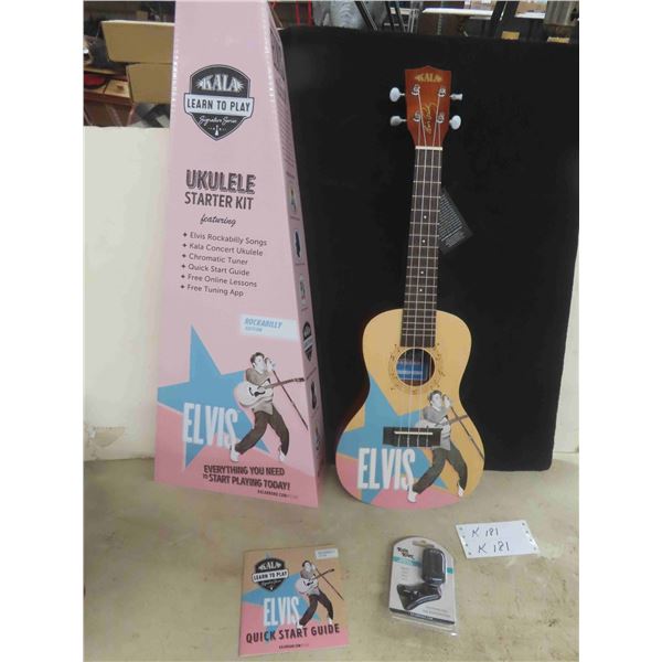 New Kala Elvis Rockabilly Edition Ukulele Starter Kit