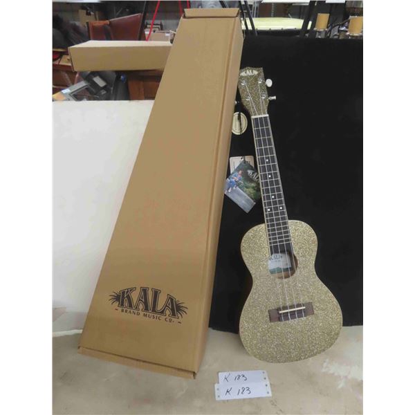 New Kala Sparkle Gold Ukulele