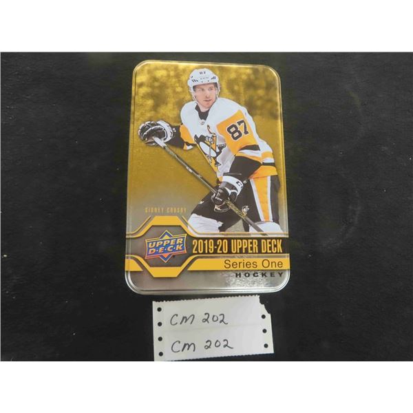 Tin Full of Upper Deck Hockey Cards