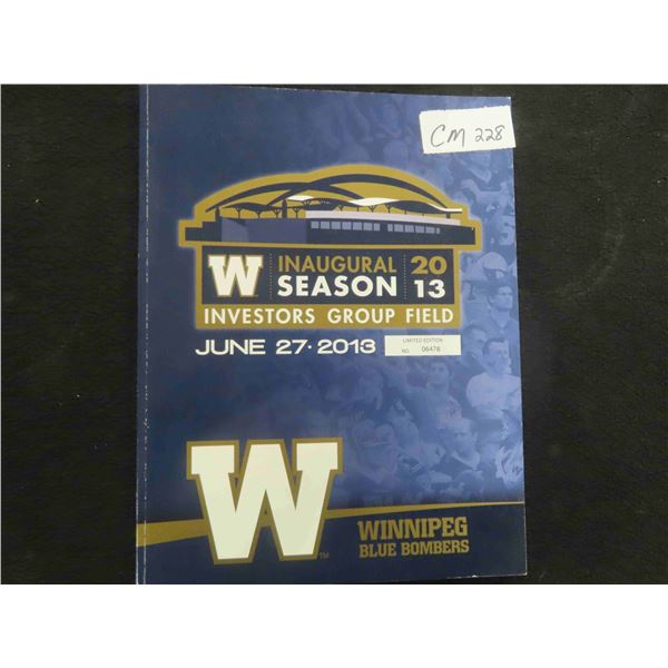 2013 Winnipeg Blue Bombers IG Field Program