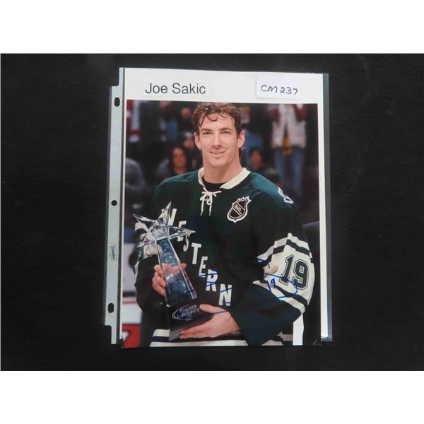 Autographed Joe Sakic All Star Game 8" x 10"