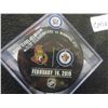 Image 3 : Winnipeg Jets vs Ottawa Senators Official Warm Up Used Puck