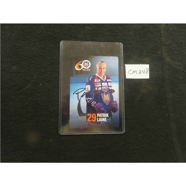 Patrik Laine Autographed Finland Card 