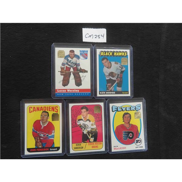 5 Assorted Hockey Cards