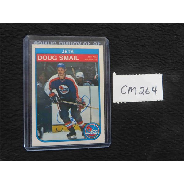 Autographed Doug Smail Winnipeg Jets Card