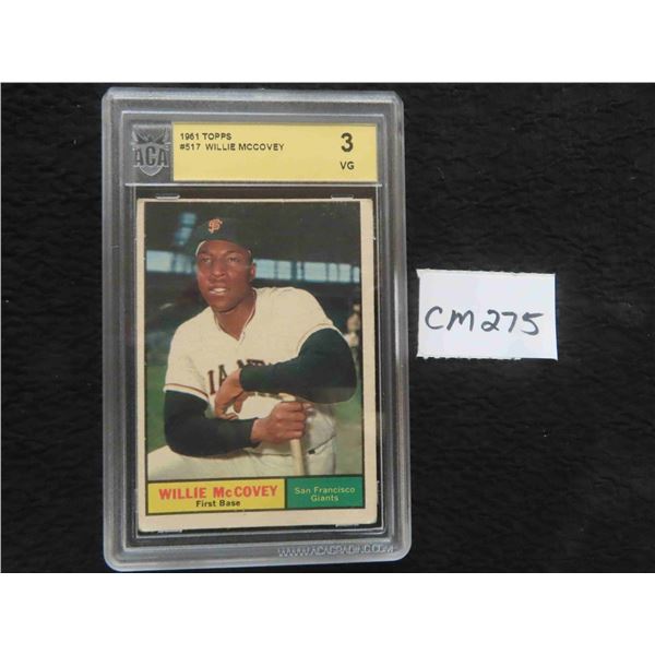 Graded 1961 Topps Willie McCovey