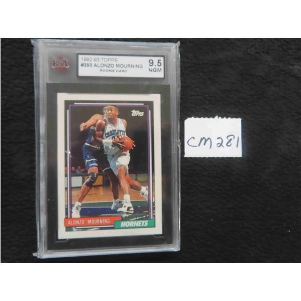 Graded Alonzo Mourning Rookie Card
