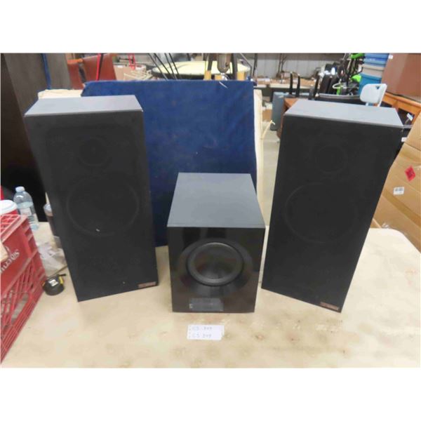 2 Tech Sonics Speakers + LG Sub
