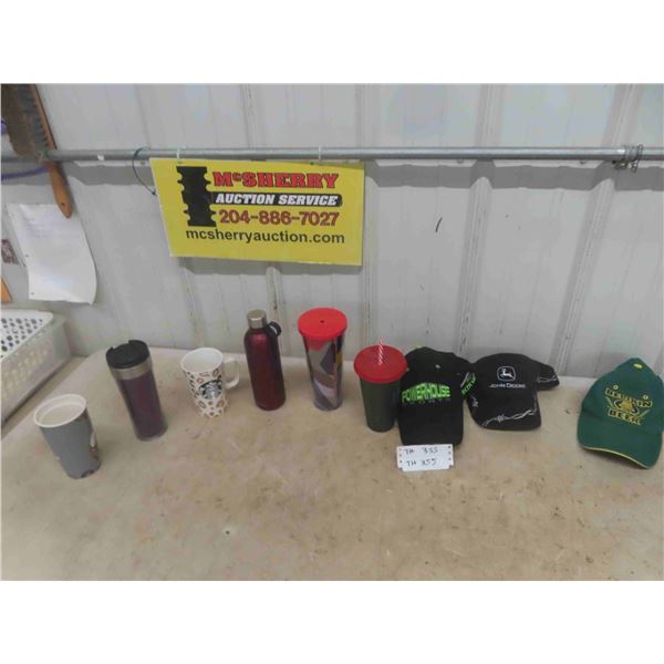 Ball Caps with Advertising & Drink Containers