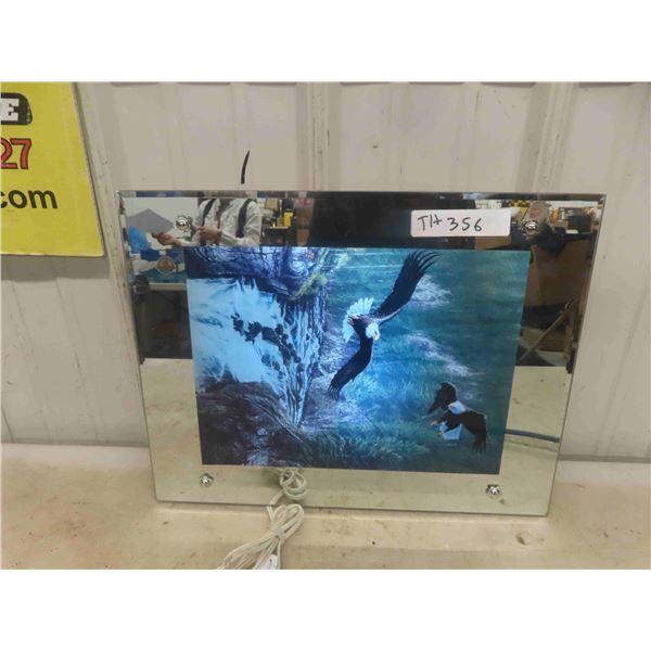 Light Up Eagle Picture 14" X 17.5"